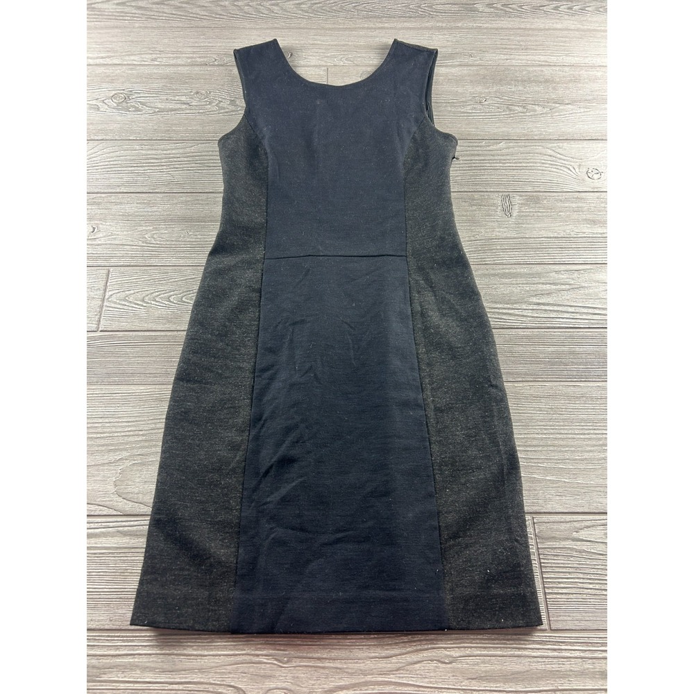 Theory Women’s Gray Marled Print Sleeveless Sheath Dress Lined Size 4